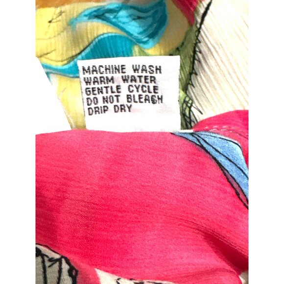 Alfred Dunner 12 Abstract Print Shirt Boldwear Retro Colorblock Artwear Blouse - Picture 11 of 13